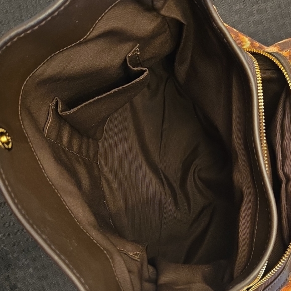 Coach Leopard Print Shoulder Bag - Brown and Black - Picture 13 of 16